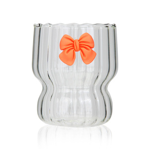 300ml Ripple Borosilicate Verre Drinkware Empilable et <span class=keywords><strong>Arc</strong></span> Décoré Café Lait Thé Tasses <span class=keywords><strong>Verrerie</strong></span> Résistant À La Chaleur - Product Image 1