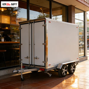 Remorque frigorifique mobile avec réfrigérateur et congélateur, transport alimentaire, réfrigérateur à double porte pour remorque alimentaire - Product Image 2