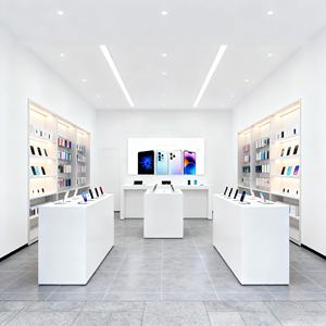 เคสโทรศัพท์มือถือแท็บเล็ตตู้โชว์อุปกรณ์เสริมห้างสรรพสินค้าเรียบง่ายผนังซ่อมโทรศัพท์มือถือตู้โชว์โทรศัพท์ที่มีกำแพงสลัก - Product Image 2