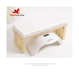 Almohadilla de Manicura de Madera y Cuero para Uñas, Mini, Económica, para Reposabrazos, Herramientas de Manicura para Salón - Product Image 2