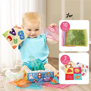 Blocs de construction empilables en caoutchouc souple EPT 6-en-1, jouet sensoriel éducatif pour bébé pour l'entraînement de la préhension et l'éveil aux couleurs/aux sons - Product Image 4