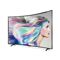 Fábrica Pantalla de 55 pulgadas tv curvos LCD TV radian FHD LED 3840*2160P Super slim4K televisión lcd Smart Android TV