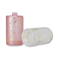 Vente en gros de bouteille de parfum Service OEM mini bouteilles impression sur soie verre dépoli rond 10ml blanc mat 100ml bouteille de parfum