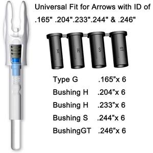 Pointes de flèches LED lumineuses G pour flèches .ID5.2mm 165 .204 .233 .244 .246 avec interrupteur marche/arrêt et bouchons H, S, GT - Product Image 2