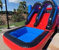 PVC personnalisé gonflable Spider Man cavaliers gonflable Combo château videur toboggan aquatique Spiderman pour les enfants