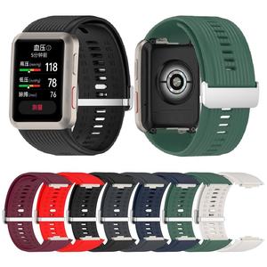 Correa de Repuesto para Reloj Inteligente <span class=keywords><strong>Huawei</strong></span> <span class=keywords><strong>Watch</strong></span> <span class=keywords><strong>D</strong></span>, Brazalete con Hebilla de Acero Inoxidable, Correa de Silicona - Product Image 1