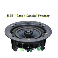 BTF32 Active 30W Haut-parleur de plafond coaxial sans cadre Bluetooth Haut-parleur de plafond principal avec 1 haut-parleur de plafond esclave
