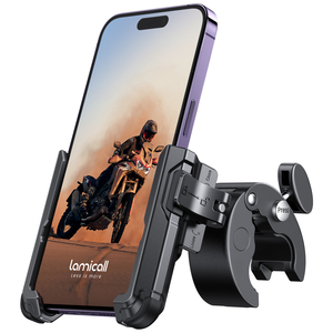 Support de téléphone universel Lamicall BP09 OEM <span class=keywords><strong>pour</strong></span> moto, fixation rapide sur guidon de vélo, compatible avec les scooters - Product Image 1