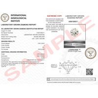 Anillo de Compromiso SGARIT con Diamante Cultivado en Laboratorio de Corte Ovalado Personalizado, Diamantes Laterales de 1-5 Quilates VVS1-2, Oro de 14K/18K, Corte Excelente, Lujo, IGI