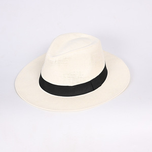 <span class=keywords><strong>2025</strong></span> phong cách mới Unisex sunhat bán buôn dệt rơm Panama <span class=keywords><strong>Hat</strong></span> với ban nhạc màu đen cho du lịch ngoài trời hoạt động cho nam giới phụ nữ - Product Image 5