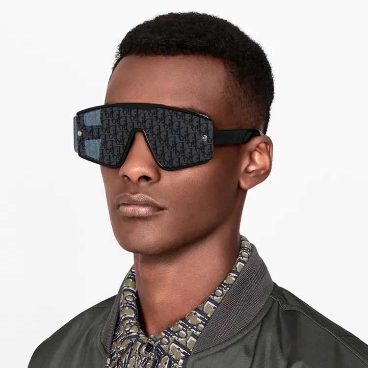 YTSYB21050 toptan özel erkekler erkekler tek parça büyük boy kare güneş gözlüğü shades yaz trend yapışık güneş gözlüğü 2022