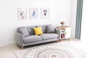 Canapé de salon <span class=keywords><strong>gris</strong></span> <span class=keywords><strong>bleu</strong></span>, couleur personnalisée avec pieds en bois, ensemble de canapés - Product Image 4