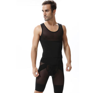 Slimming Vest Body Shaper für Men Mesh Abdomen Thermo Tummy Shaperwear Waist Sweat <span class=keywords><strong>Corset</strong></span> mit Control Belly gürtel Tops - Product Image 2