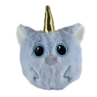 Jouets en peluche Crazy Bounce Ball, ours en coton doux pour soulager le stress, cadeau en boîte brodée