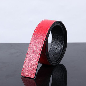 热卖3.8厘米宽度牛皮西方名板扣带女无扣 - Product Image 3