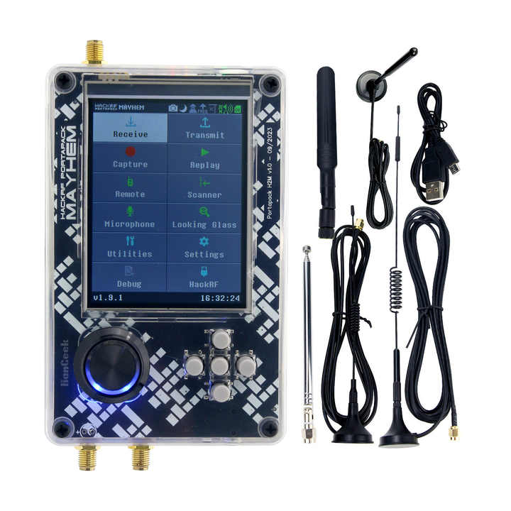 HackRF One R9 V2.0.1 SDR Radio Kit with PortaPack H2M, Antennas