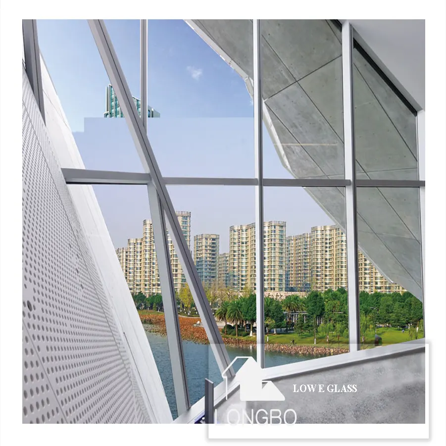 6mm 8mm 12mm high transmission triple silver glazing low-e insulated glass low-e glass