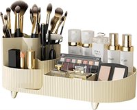 Organisateurs de stockage de soins de la peau bricolage rotatifs porte-pinceau de maquillage rotatif à 360 degrés