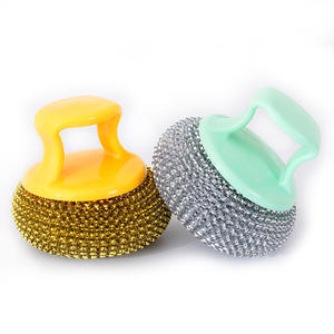 Brosses de nettoyage nano colorées en fil d'acier, éponge de cuisine, nettoyant pour casseroles, multifonctionnel - Product Image 1