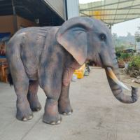 Costume d'éléphant animatronique réaliste de haute qualité avec pattes cachées pour deux personnes