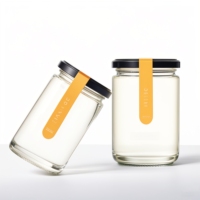 Bonne qualité 8oz 12oz 16oz 240ml 350ml 500ml 730ml épices miel confiture stockage des aliments bouteilles en verre et bocaux avec couvercle