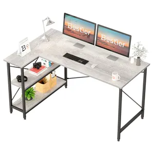 Bestier Cheap Station Modern Design Desktop Workstation Office Furniture PC Laptop Stand Home Table Computer Office Desks