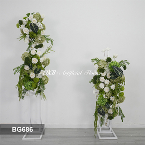 Décoration de scène de mariage style forêt, fleurs artificielles effet naturel, très demandées. - Product Image 2