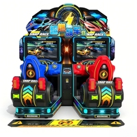 Machine de jeu d'arcade de course dynamique pour 2 joueurs, simulateur de conduite de voiture dynamique, jeu d'arcade de course à monnayeur pour parcs d'attractions
