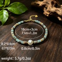 Bracelet en pierre naturelle Shoushan pour femme, perles d'abaque, breloque perle, bracelet ajustable en pierres précieuses, bijoux en gros