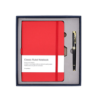 Carnet de notes à couverture rigide A5 personnalisé Agenda Journal à spirale Coffret cadeau en cuir pour le bureau Reliure à feuilles mobiles Couverture en papier tissu