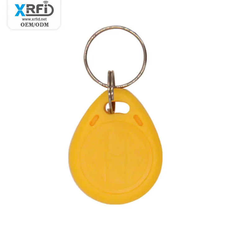 Wholesale Custom 13.56mhz Smart Rewritable Passive RFID Keyfob/ NFC Key Fob/Number Keychain