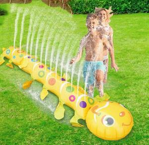Tapis gonflable en PVC pour jeux aquatiques, tapis flottant pulvérisateur d'eau pour piscine, idéal pour les jeux de jardin, les fêtes et les activités interactives - Product Image 2