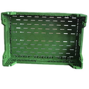 HUADING çevre dostu katı katlanır plastik sandık geri dönüşümlü PP sepet meyve depolama örgü tasarımı ile katlanabilir - Product Image 4