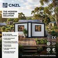 Maison conteneur modulaire préfabriquée de luxe à 2 chambres, à structure en acier, facile et rapide à assembler, portable et extensible