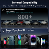 Adaptateur Vidéo CarPlay Netflix Dongle Apple CarPlay Android Auto Filaire vers Sans Fil Avec Youtube TK