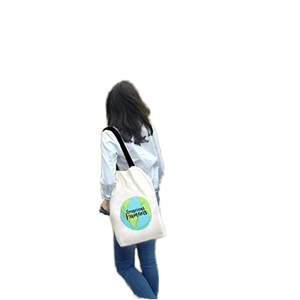 Bolsa de Compras Reutilizable, Ecológica, de Lona de Algodón, con Asa Grande para el Hombro, Diseño de Diseñador, Personalizable con Letras - Product Image 1