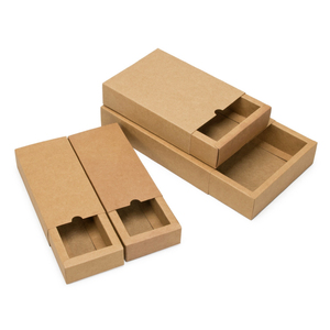 <strong>Brown</strong> Kraft Paper <strong>Gift</strong> <strong>Box</strong> Custom Logo Printed Slide Drawer Style Paper Packaging <strong>Box</strong> for Soap Tea - Product Image 1