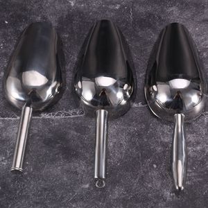Pala para hielo de acero inoxidable con fondo plano y engrosado para almacenar café, té, harina y arroz - Product Image 2