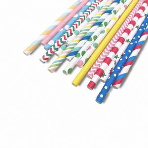 Pajitas de Papel Biodegradables Desechables Ecológicas Personalizables con Impresión Colorida, Pajitas para Beber al por Mayor con LOGO - Product Image 5