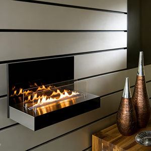 Mini Cheminée à <span class=keywords><strong>Bio</strong></span>éthanol Portable Moderne sur Pied avec Flamme LED et Télécommande pour la Maison - Product Image 1