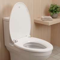 Sièges de toilette ronds OEM/ODM à fermeture douce pour lavabo et toilettes, couvercles de toilettes pour salle de bain