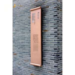 Signalétique en acier inoxydable moderne et durable, finition miroir, pour les projets de direction et de signalisation intérieure des bâtiments commerciaux - Product Image 1