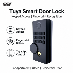 Cerradura Inteligente para Puerta Controlada por la Aplicación Tuya con Acceso por Teclado para Apartamentos, Oficinas y Propiedades de Alquiler - Product Image 1