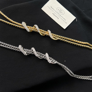 Sweater Chain Rhinestone Snake Pendant Long Necklace For Women Autumn Winter Fashion Jewelry Accessory - Product Image 2