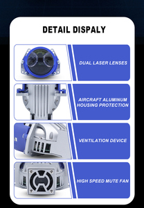 Phare antibrouillard universel Bullvision Bi Led Projecteur Lens 3.0 Laser Led Light Phare de voiture h11 Projecteur Lentille complète pour la mise au point - Product Image 3
