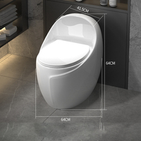 Ensemble WC monobloc moderne noir, gris, bleu, céramique grise de luxe léger, à fermeture lente, à poser au sol, siphon en S pour salle de bain