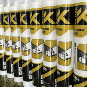 Mastic silicone transparent écologique et sûr pour les poissons, idéal pour les aquariums, les piscines, le travail du bois, la construction et le transport - Product Image 1