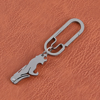 BST-TI de haute qualité TC4 titane tigre léopard poignée EDC léger utilitaire pliant porte-clés couteau de poche avec ouvre-bouteille
