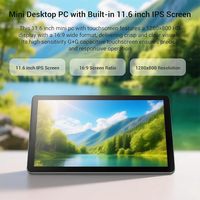 PC industriel embarqué 11,6 pouces, mini PC de bureau, tablette tactile Win 11 N5100 avec 8 Go de RAM et 128 Go EMMC