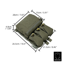 Sac à dos tactique Ghost Action FERRO Style Ranger Green avec triple pochette pour chargeurs, panneau arrière pour gilet V5 FCPC